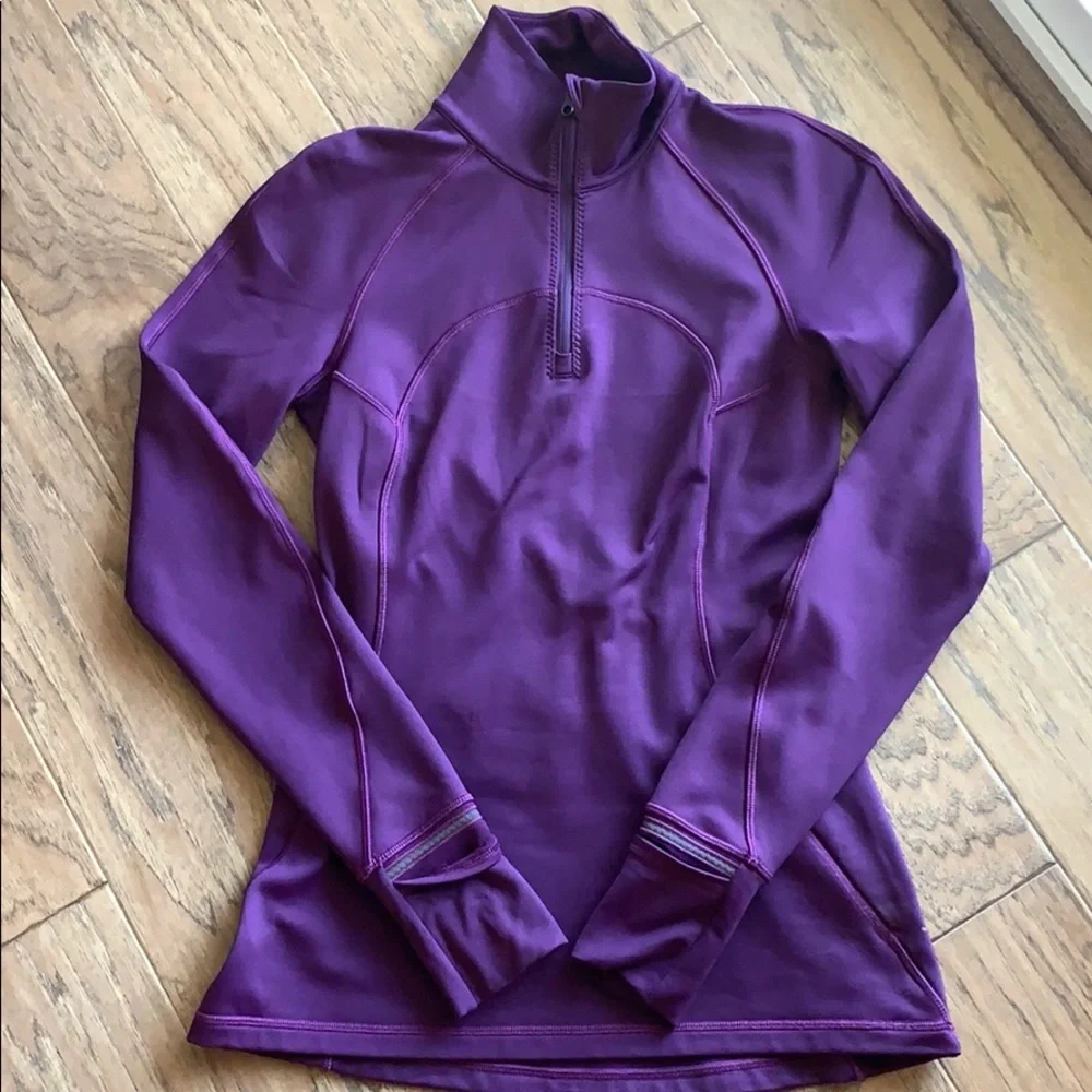 Lululemon first mile half zip running top